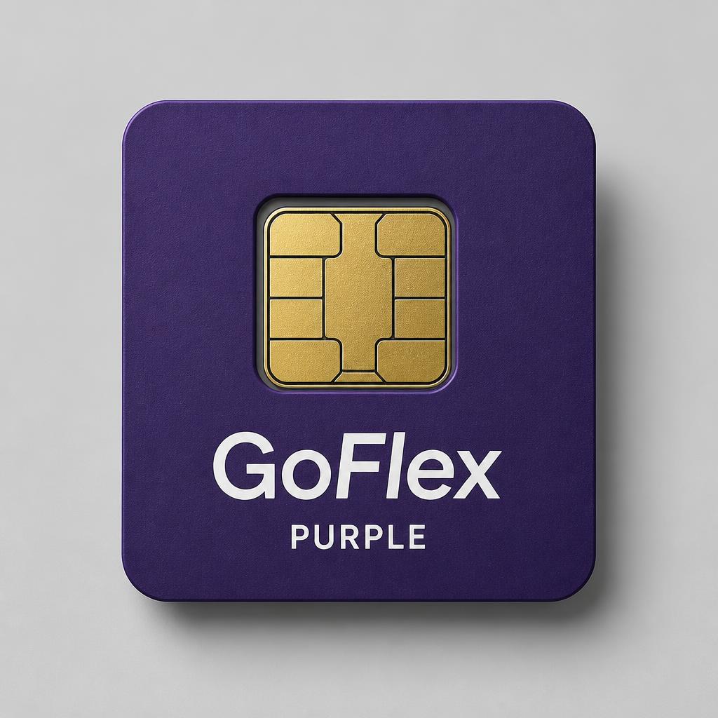 GoFlex Purple SIM — 4G LTE and 5G ready SIM card